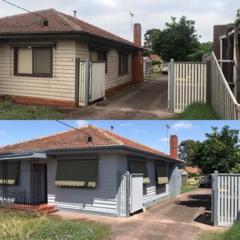 Weatherboard replacement Sunshine modern colours