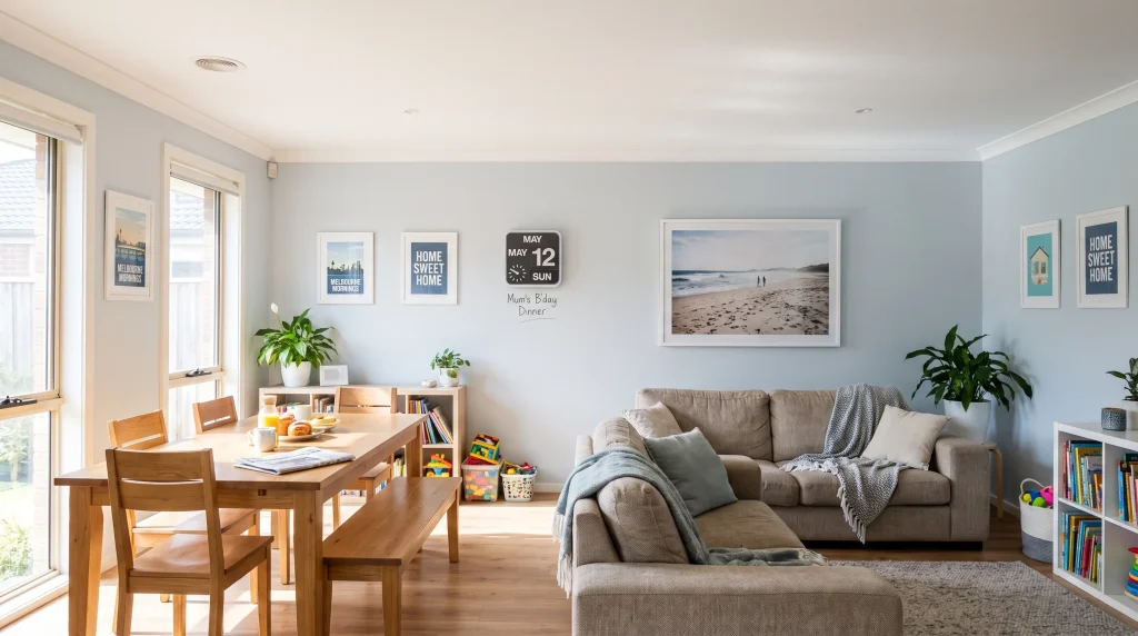 A repainted Melbourne living area shows how interior painting can make an everyday home feel brighter and cleaner.